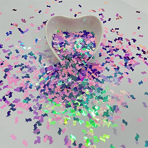 PrettyG 10 Grams/Pack, Pearl Iridescent Dinosaur Shape Glitter Sequins - Image 4