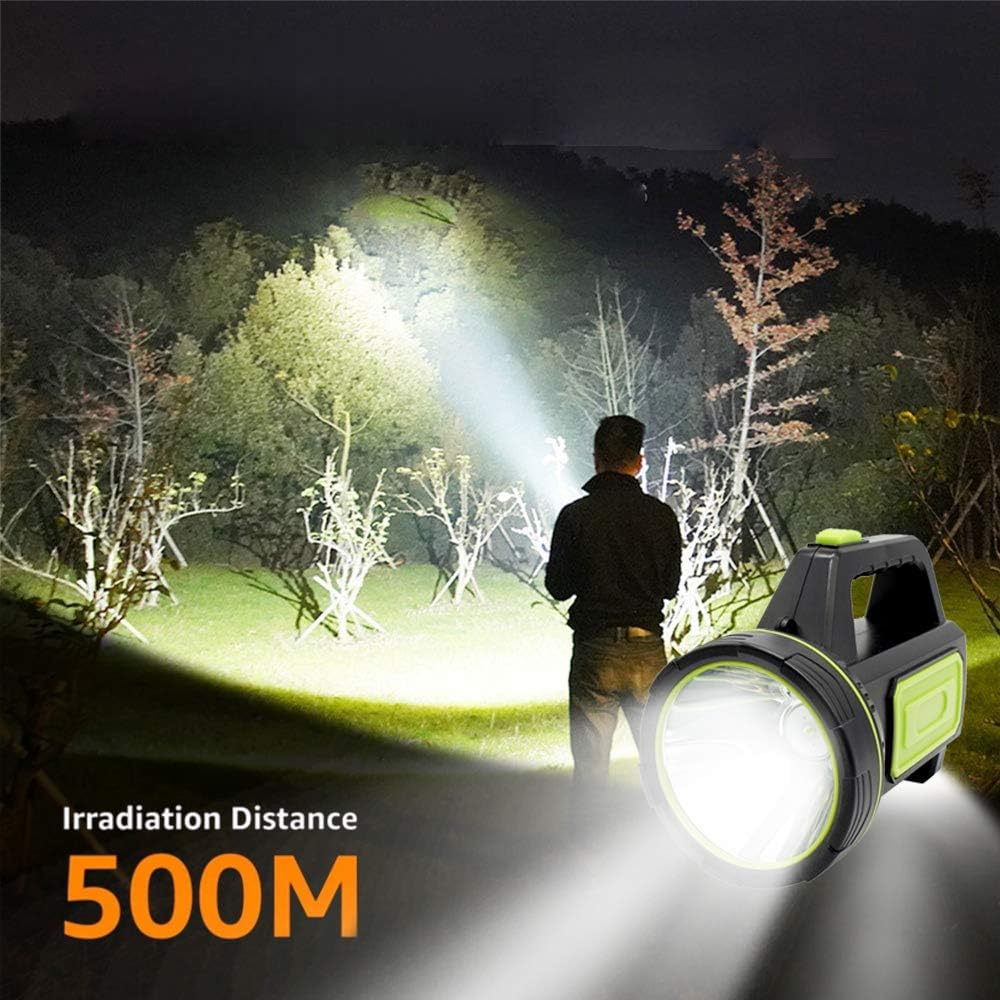 LED Handheld Flashlights Lantern, 13500LM 2 Modes Rechargeable LED Flashlight High Power Outdoors Camping Hunting Handed Lamp Portable Spotlight Lantern Searchlight for Indoor Outdoor Emergency - - 