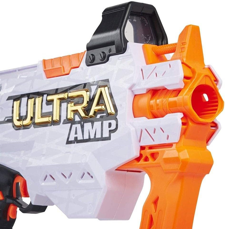 Nerf Hasbro Ultra Amp Motorised Blaster, 6-Dart Clip, 28.6 x 27.3 x 45.1 cm, Multicolor, Compatible With Ultra Darts, N-A