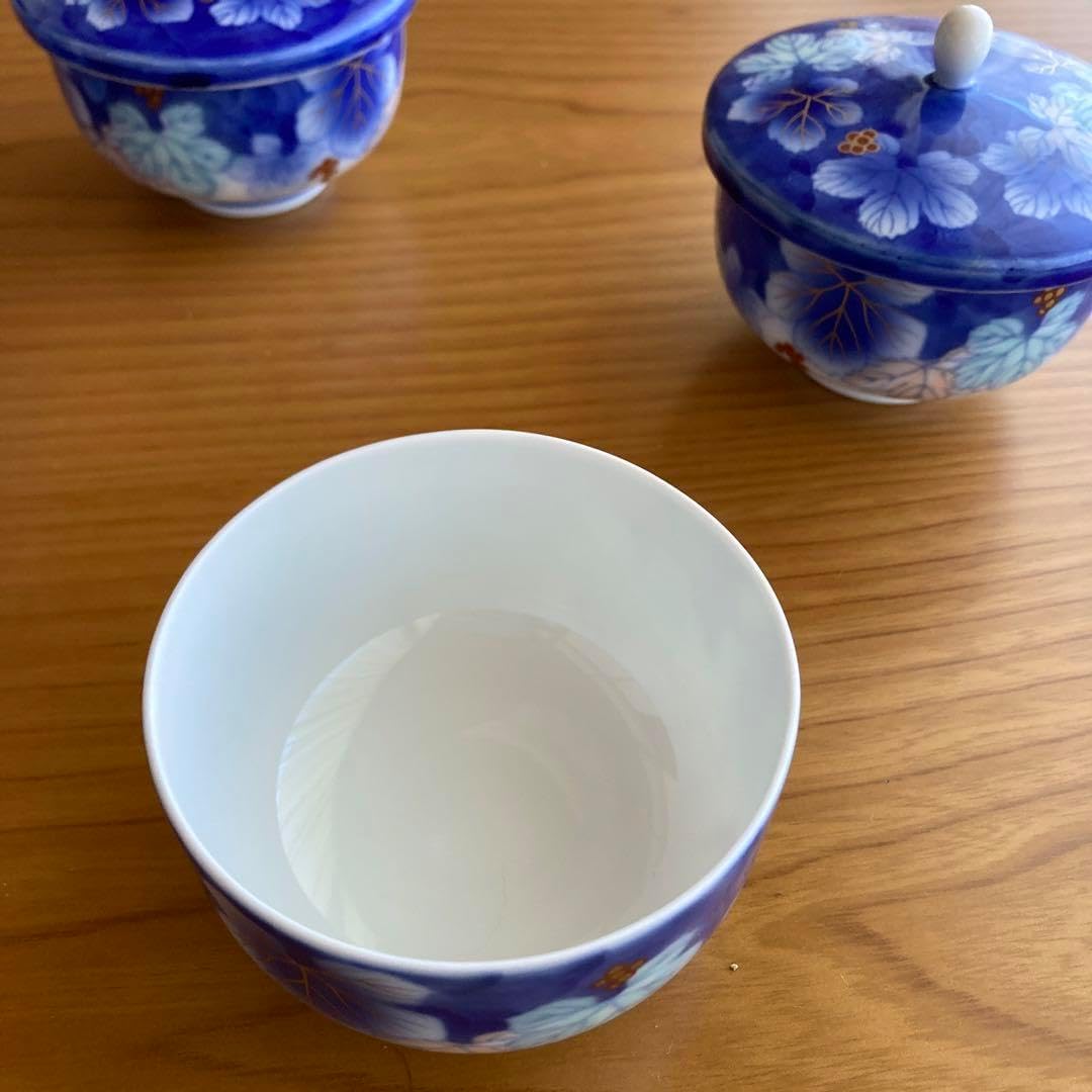 蓋付き煎茶揃5客　蓋付き煎茶碗5客　セット 深川製磁 蓋付き煎茶茶碗5脚 深川製磁 深川製磁 茶