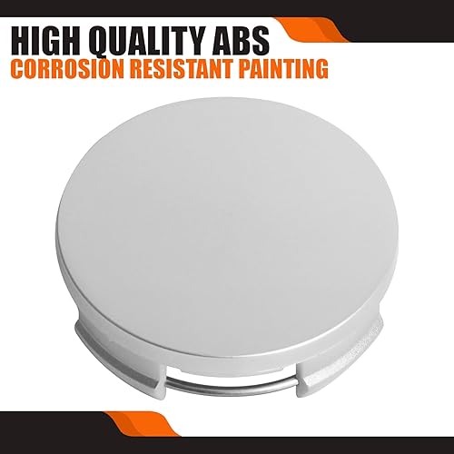 Miniatura 5 de TMS - Tapones centrales de rueda de 2.5 pulgadas para Toyota Corolla Camry Highlander RAV4, paquete de 4 (plateado, exterior de 2.5 pulgadas, 2.5