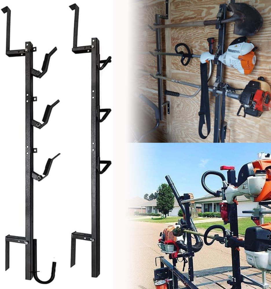 Amazon.com: vikofan 3 Place Trimmer Rack Weed Eater Rack with Locks ...