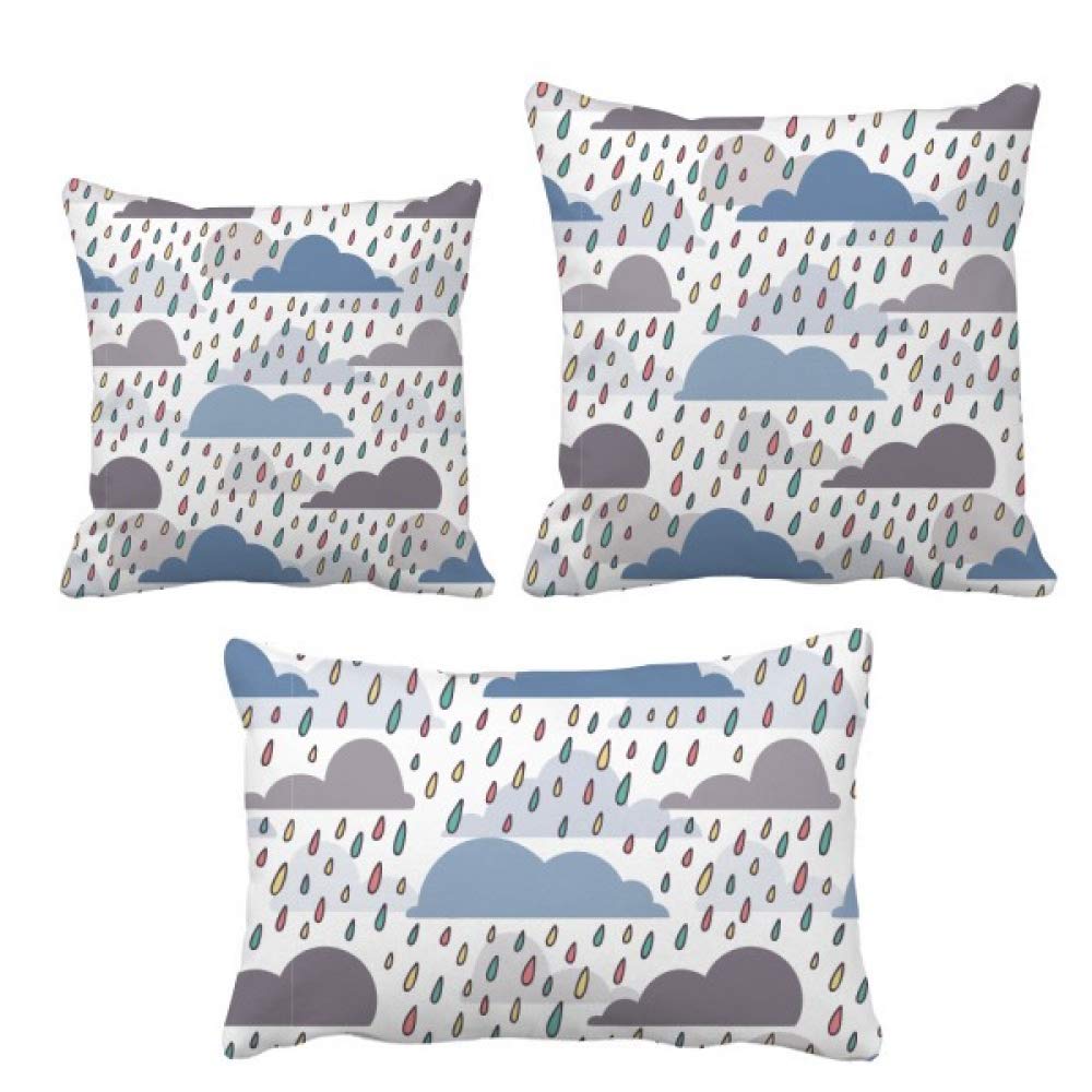 Coussin nuage goutte de pluie ensemble de coussins sofa décoratif