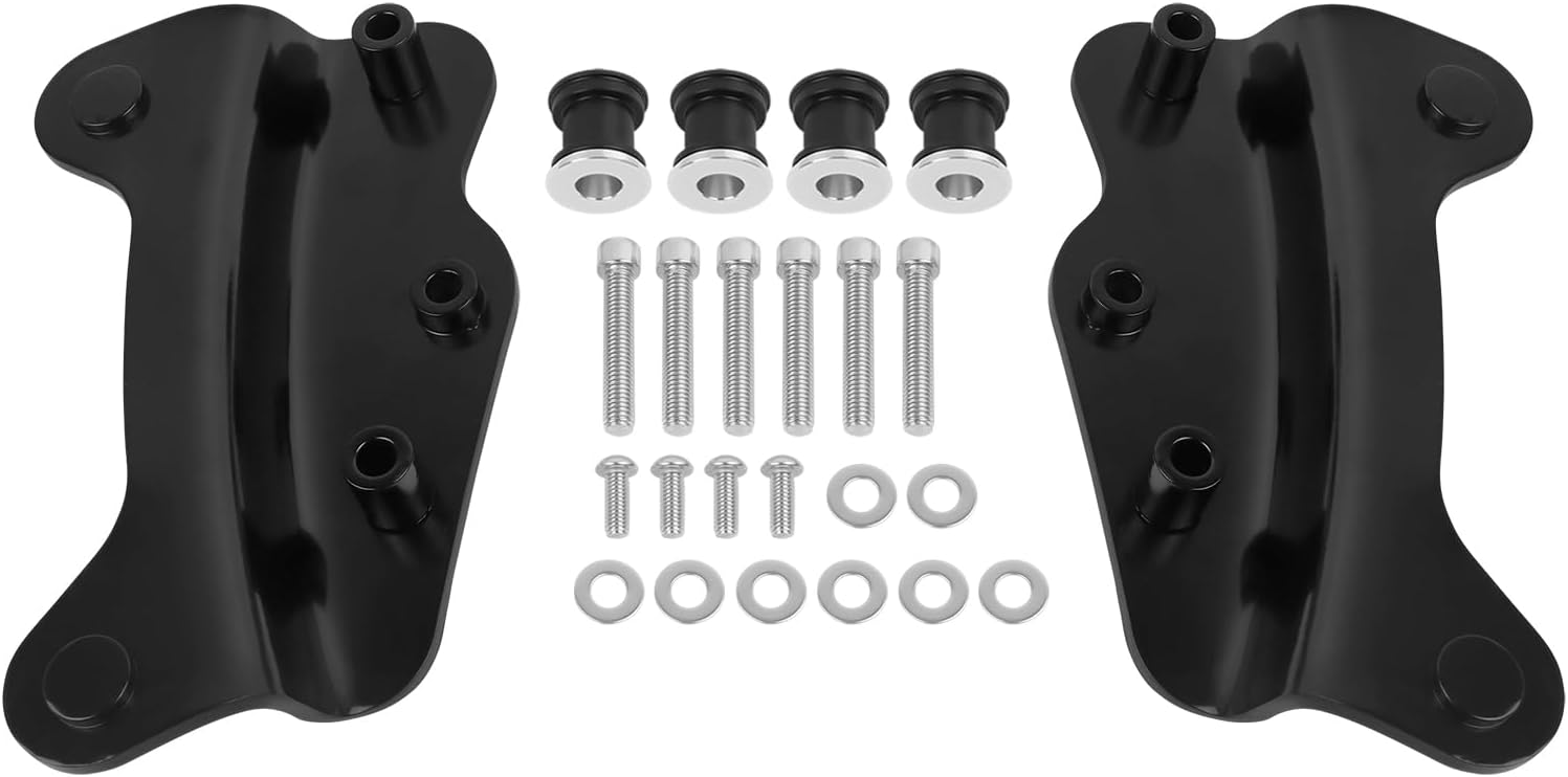 CHIFUN 4 Point Docking Hardware Kit Quick Release Backrest Luggage Rack Mounting Spools Compatible with Harley Touring 2009-2013 Road Glide Road King Street Glide Electra Glide