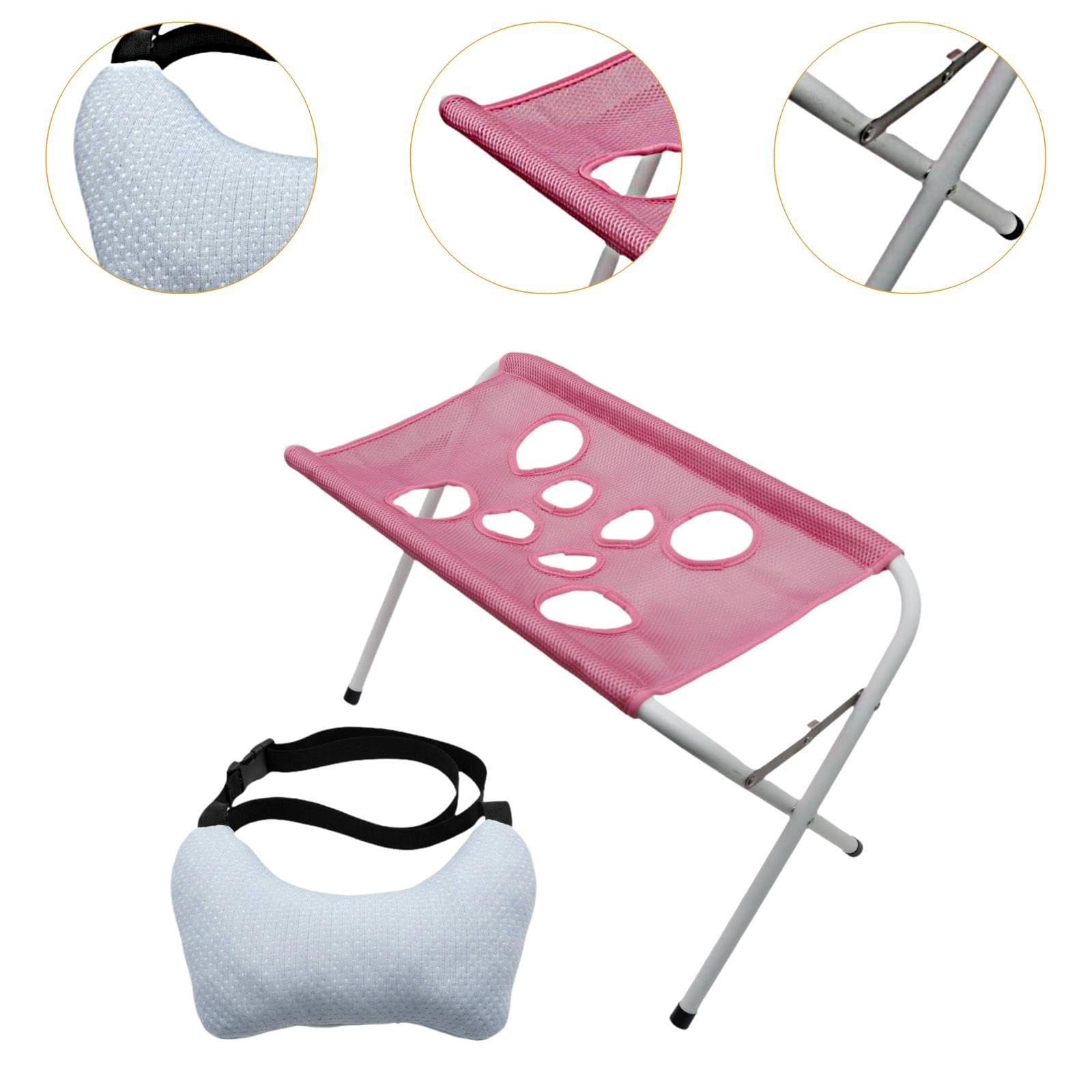 Hundepflege Hängematte Hund Hängegestell Pflegehilfe Pflegeschlinge mit Stabiler Aufhängung Und Reißfestem Mesh Material für Baden Krallentrimmen Ohre, Rosa