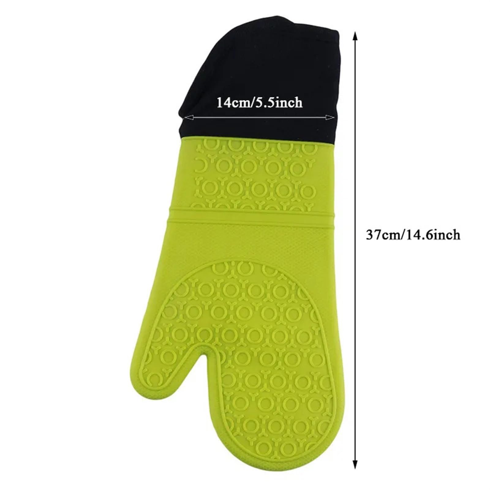 MRKU Guantes para Hornear, Guantes de Cocina para Horno, 2 Unidades, aislantes de Silicona, Resistentes al Calor, Utensilios de Cocina para el hogar.