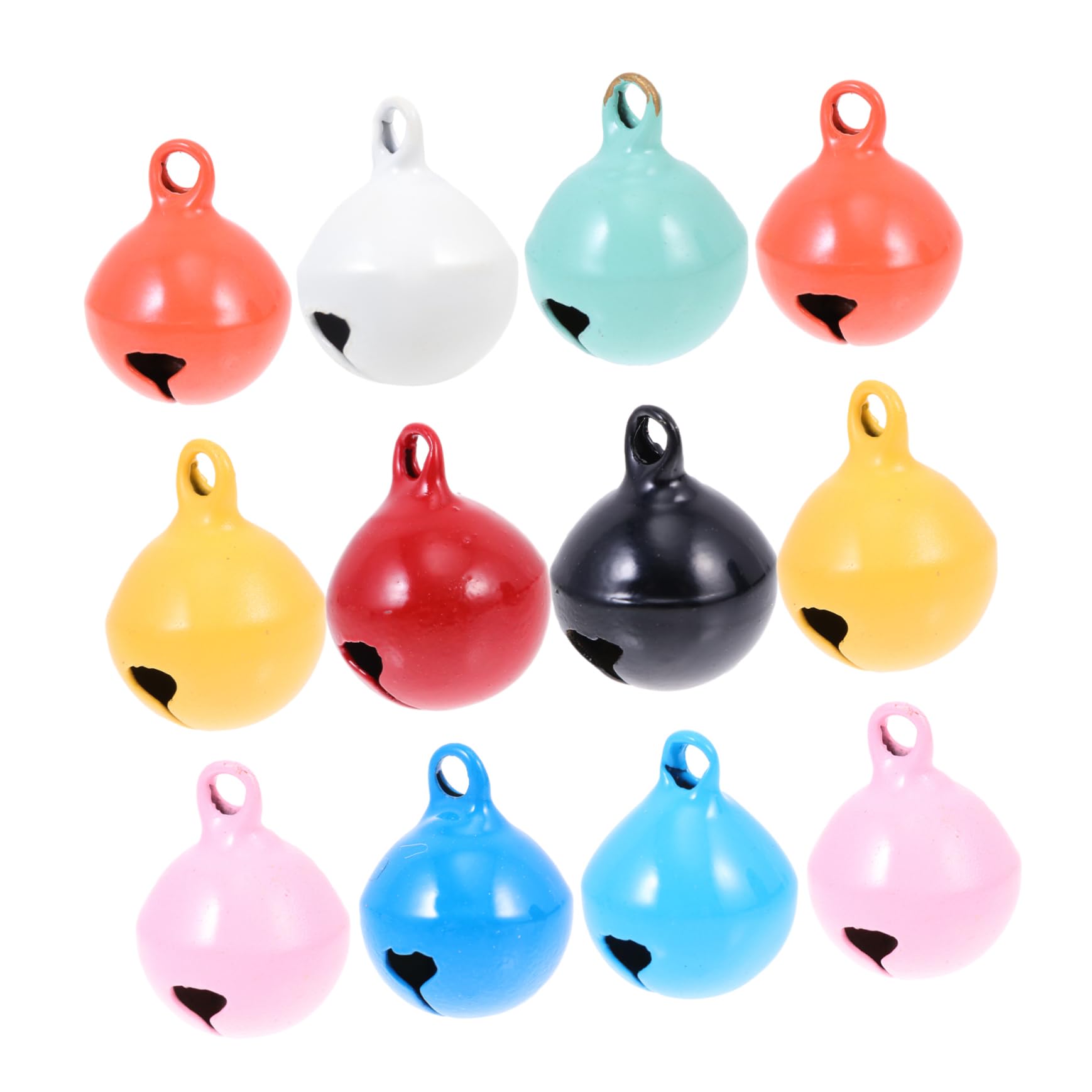 ERINGOGO Elegant Bell Ornaments 18 Pcs Small Bells Christmas Tree Decor Beads Keychain Pendant Crafts for DIY