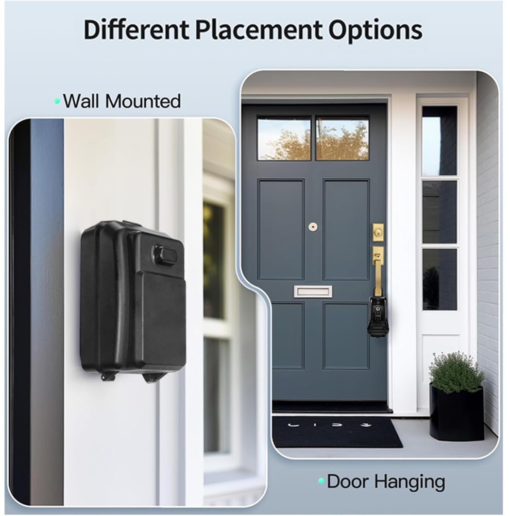 UCB Boîte de verrouillage intelligente Bluetooth avec contrôle par application, boîte de verrouillage pour clés avec code étanche, pour l'extérieur, propriétaire, agent immobilier, Airbnb, agent