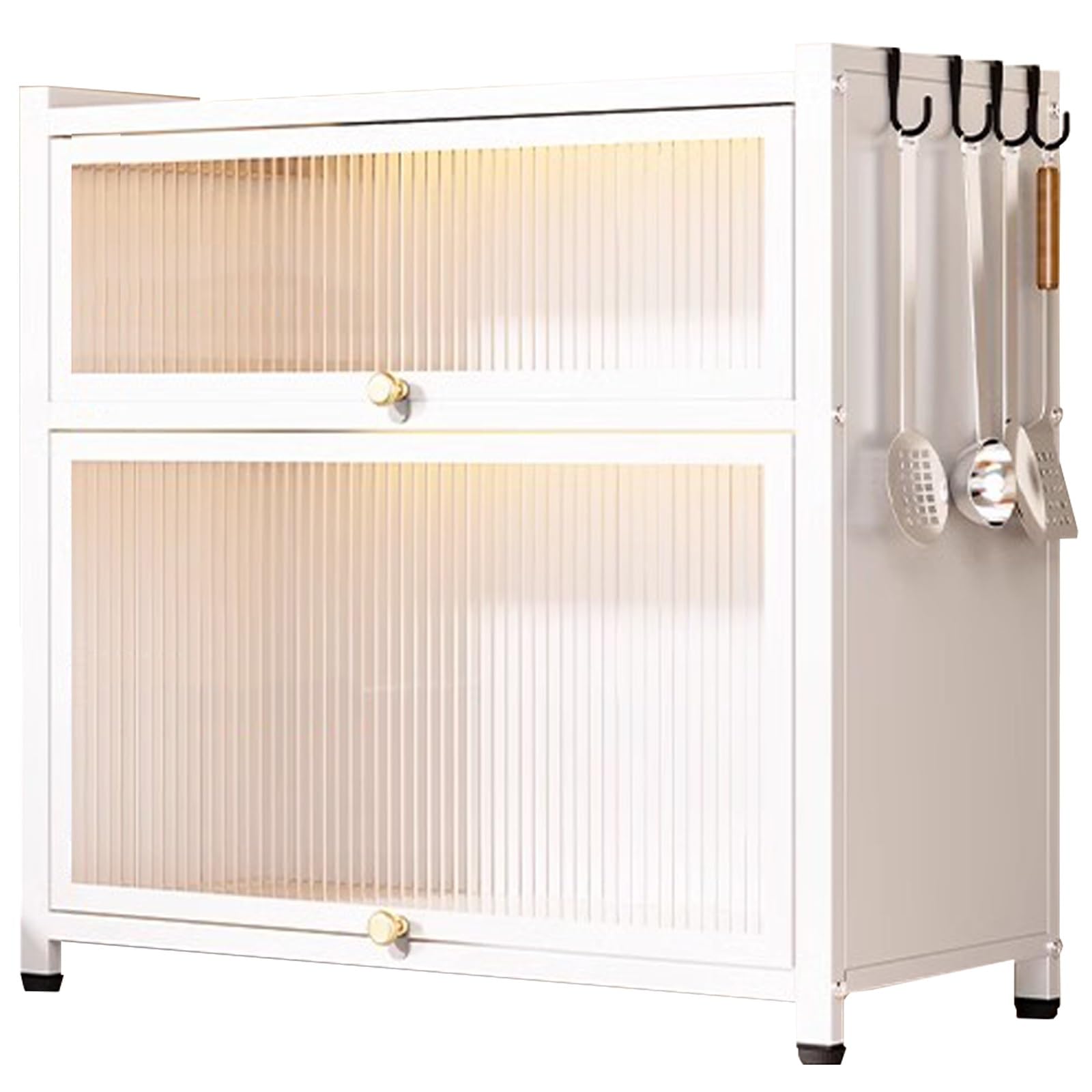 Küchenschränke, Kitchen Storage & Organisation, Lagerschränke, Mehrschichtige Lagerschränke, Badezimmerschränke, Geeignet für Küchen, Badezimmer, Wohnzimmer, Schlafzimmer(White,3 layers/50cm/20in)