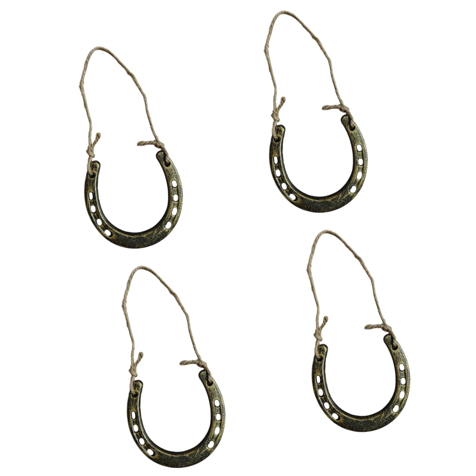 Rustics Cast Iron Metal Horseshoe Wall Decors Decorative Accent Horseshoes Good Luck Charm Women Men Cast Iron Decors