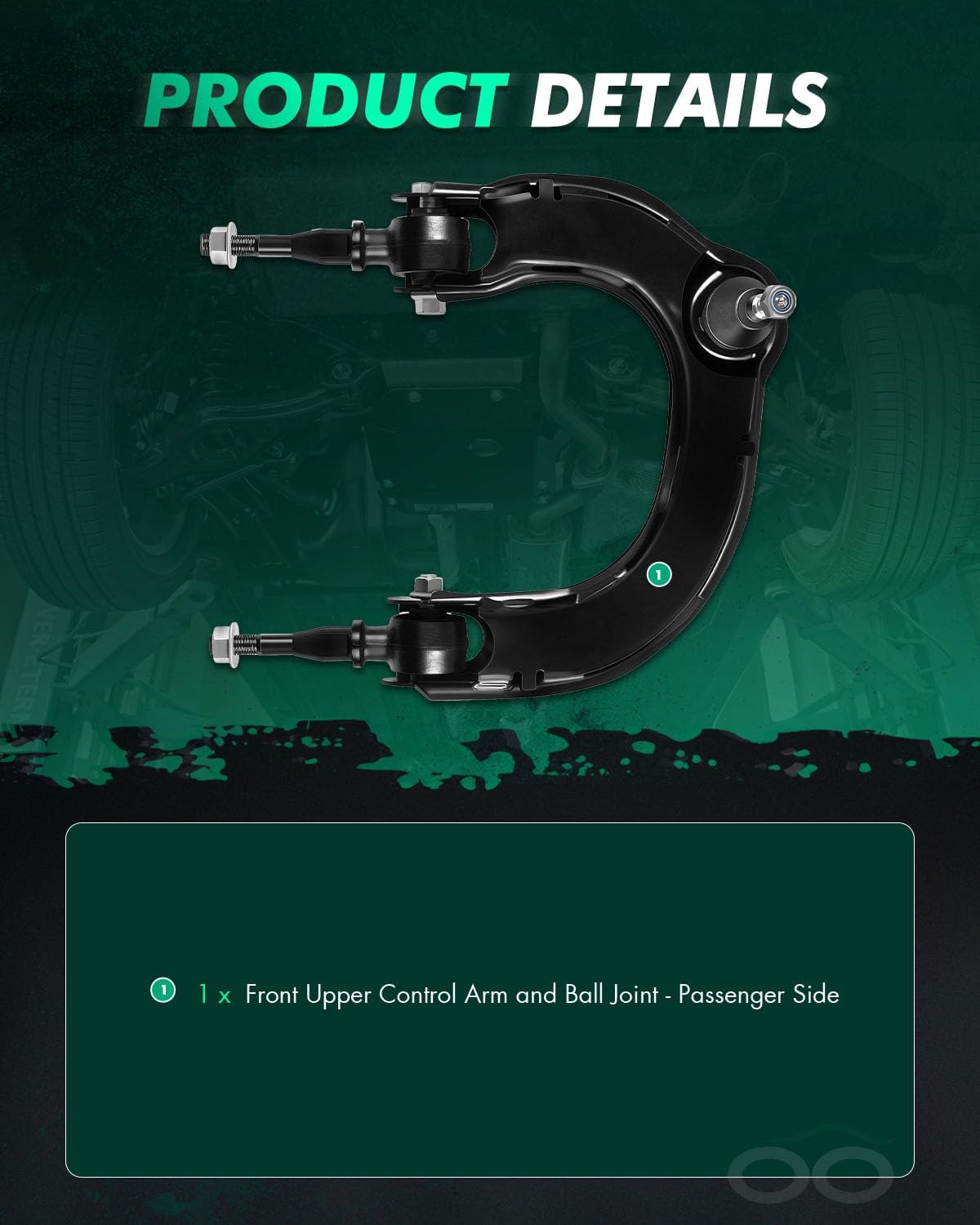 SCITOO 1pc-Front Suspension Part K620104 Upper Control Arm And Ball Joint - Passenger Side for Hyundai Sonata XG300 XG350 for Kia Amanti Magentis Optima