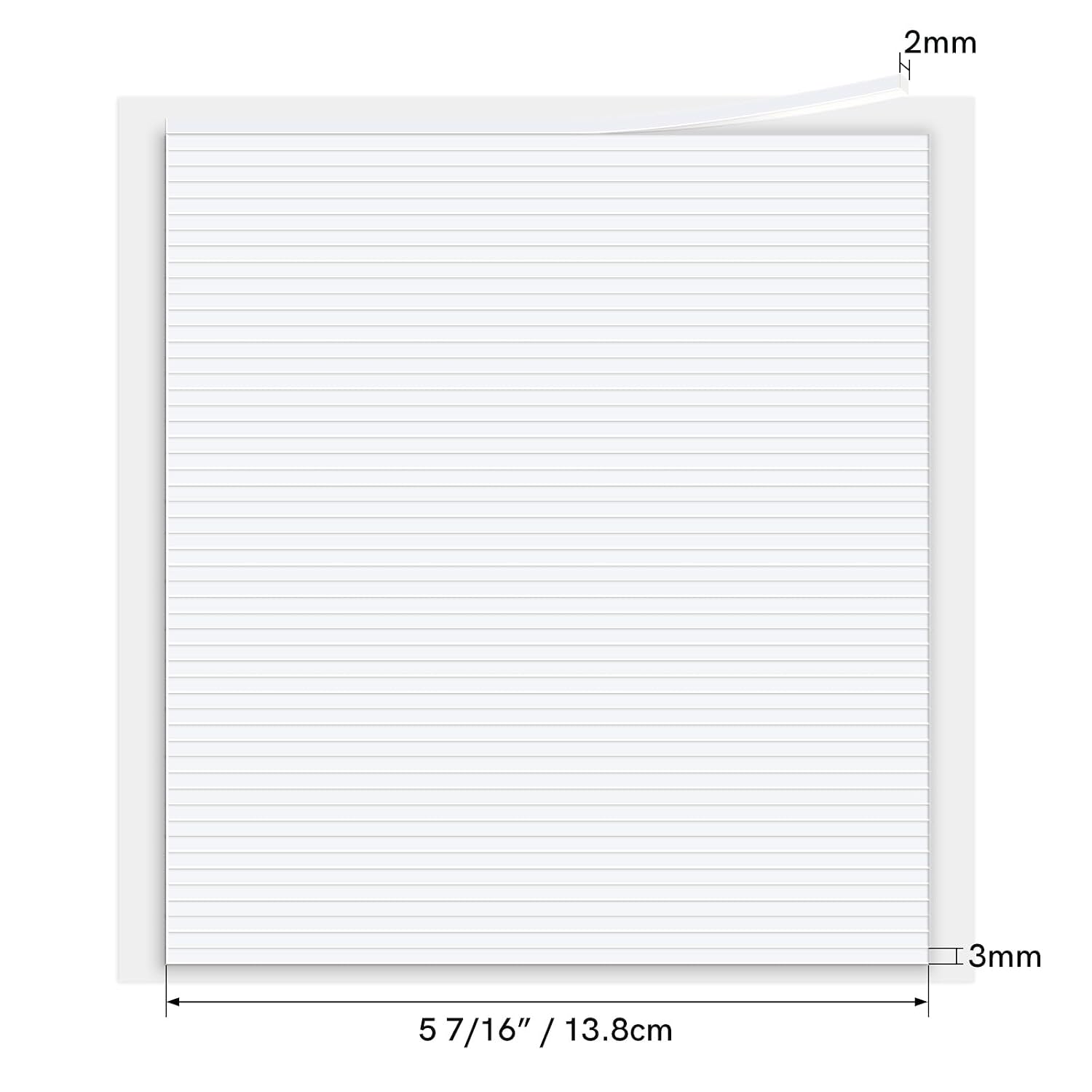 Briartw Mini 3D Foam Tape, 318 Pcs Double Sided Adhesive Strips, 1/8" x 5.4" (3mm x 13.8cm), 2mm Thickness Permanent Mounting Tape for Shaker Cards, Scrapbooking, Crafts & Home Decoration - 6 Sheets