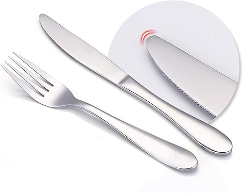 Miniatura 10 de VANRA Cucharas para niños de 4 piezas Cucharas de cena de acero inoxidable para niños Juego de cubiertos de plata para niños de 5.6 pulgadas (4