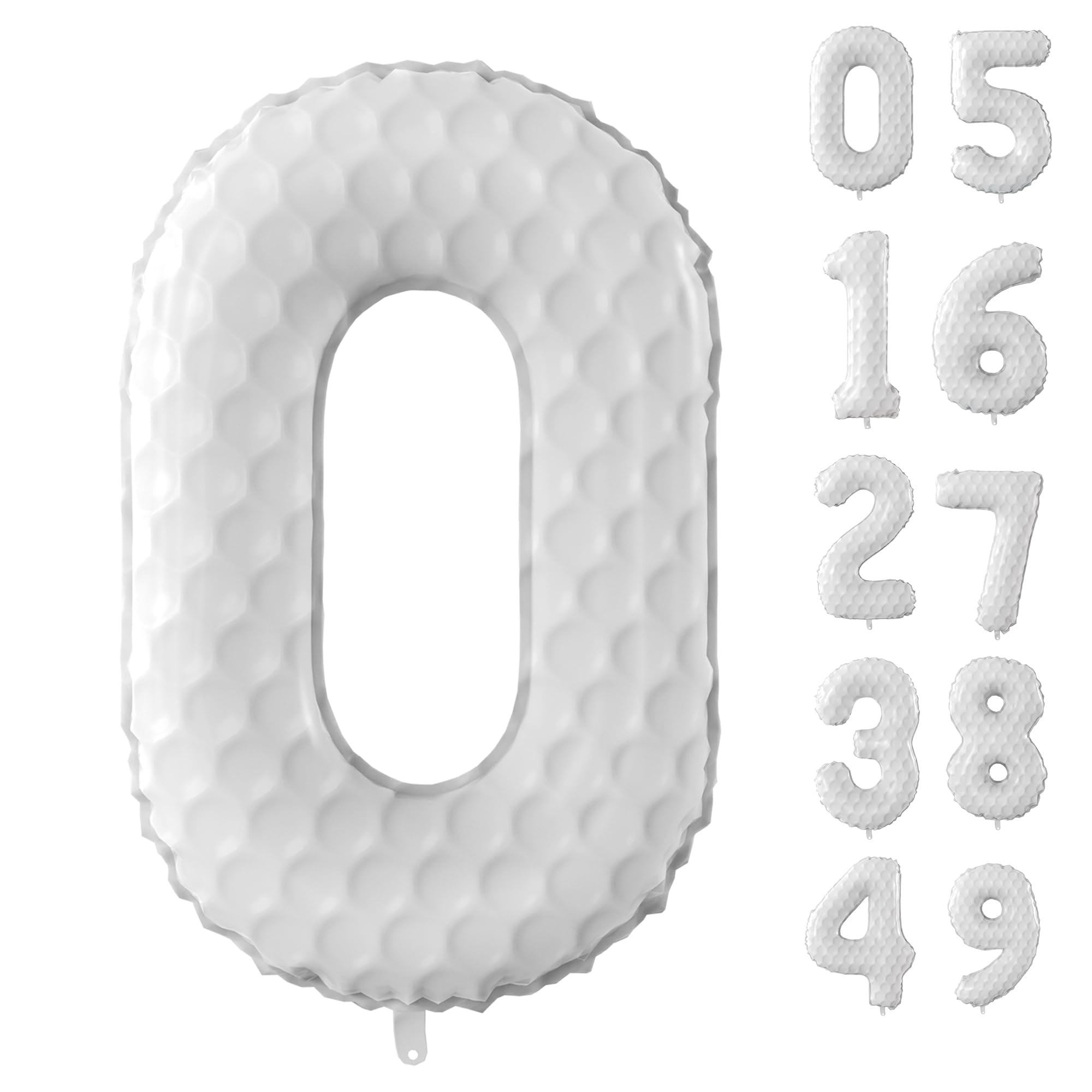 Balony z cyframi golfowymi, duże, sportowe, tematyczne, na przyjęcie urodzinowe, numery, golf, imprezy sportowe, dla dzieci, artykuły dekoracyjne na przyjęcie urodzinowe (numer 0)