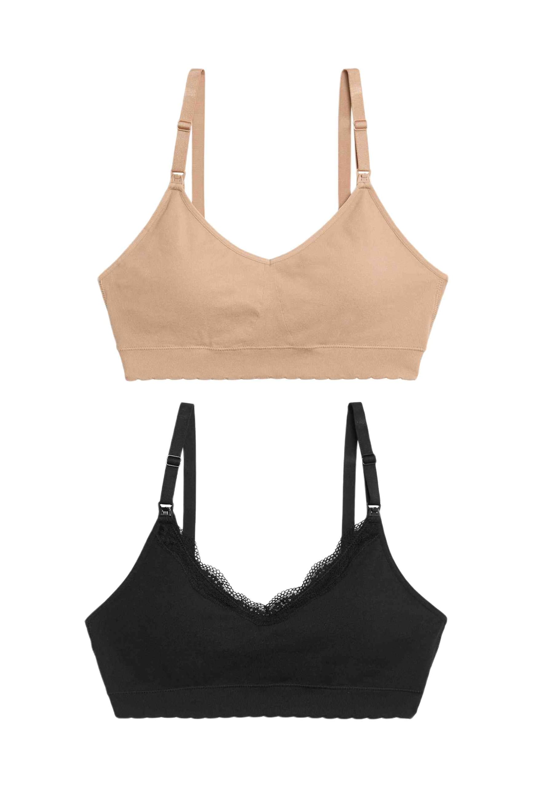 Marks & Spencer 2-Pack Donna Reggiseni per Allattamento Senza Cuciture Senza Ferretto