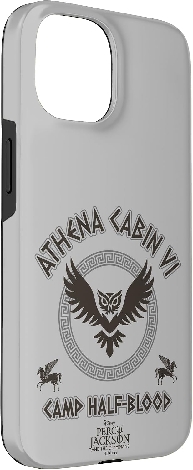 Disney Percy Jackson and the Olympians Athena Cabin VI Badge Case for iPhone 15