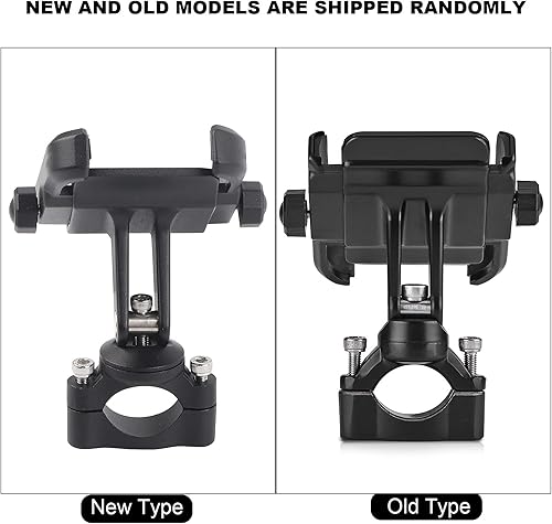 Miniatura 6 de Keenso Soporte de teléfono celular para motocicleta, soporte universal ajustable para manillar para teléfono móvil de 4 a 6 pulgadas, color negro