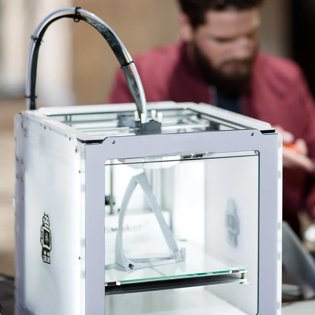 Tubo in PTFE, 2 metri, Professionale, Accessorio per stampanti 3D, Estrusore, Per stampante 3D da 1,75 mm, Filamento, Tubo PTFE Stampante 3D, Teflon Stampante 3D (2,5mm ID × 4mm OD) (Bianco)