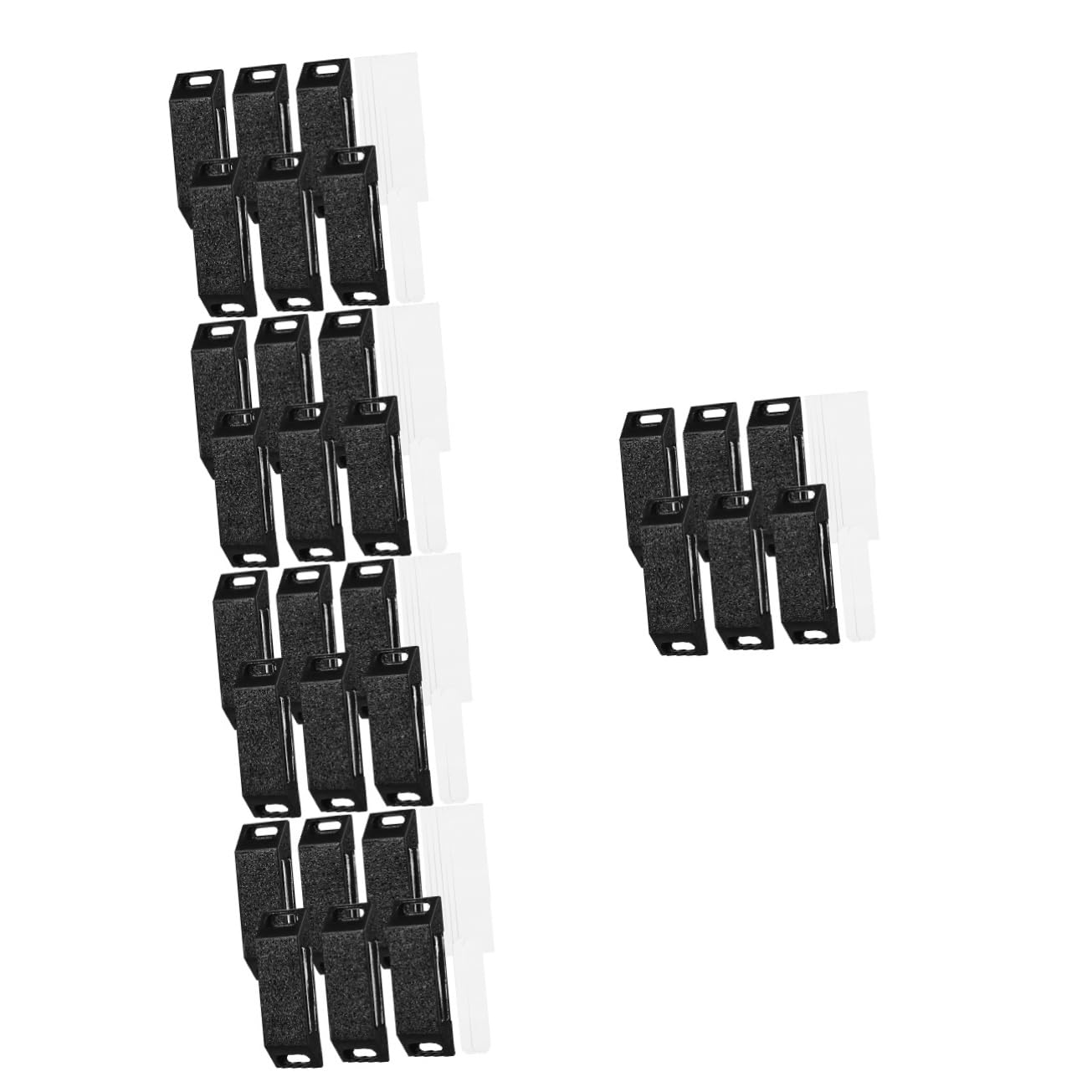 5 Sätze Magnetische Saugschranktür Kleiderschrank Gestell Magnetschrank Riegel Bleiben Schranktürmagnete Magnetverschlüsse Für Schränke Abs Black 6 Stücke * 5