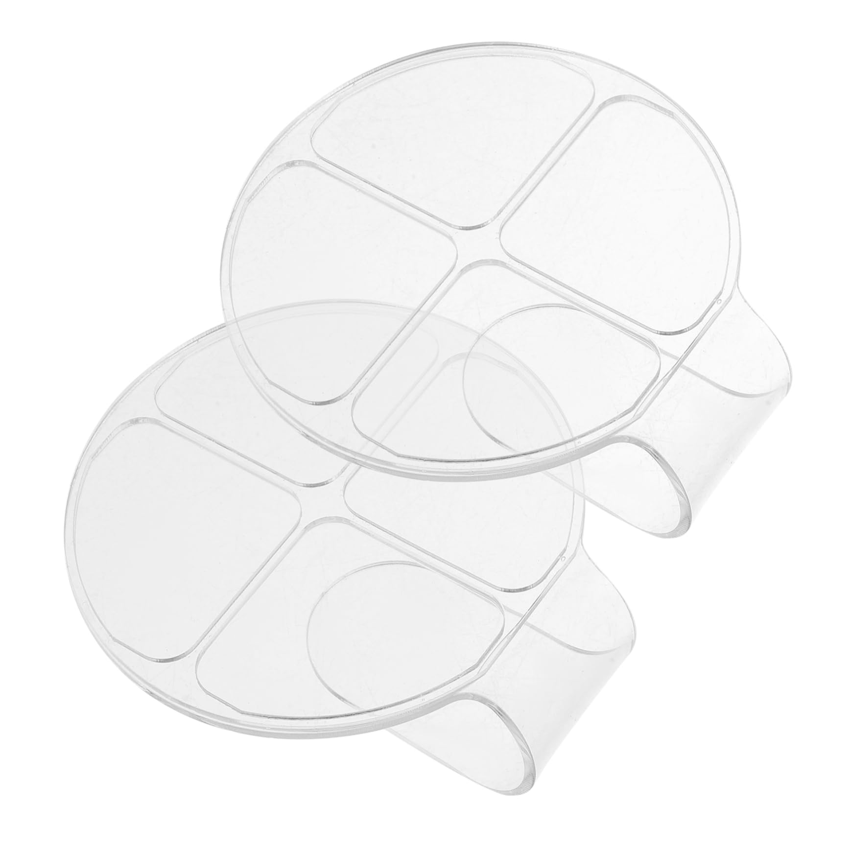 AUTSUPPL Acrylic Makeup Palette Foundation Palette Tray Professional Makeup Mixing Tool