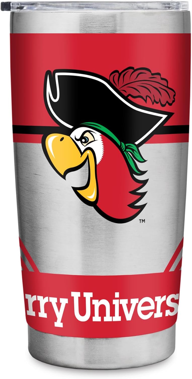 Rico Industries NCAA Barry Buccaneers Standard 20oz Stainless Steel Tumbler with Lid - Great For Coffee, Tea, Water or Cocktails