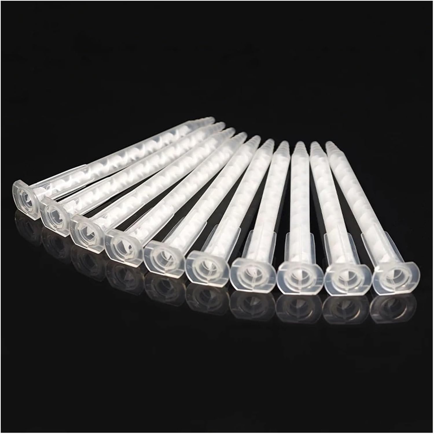 50PCS AB Glue Mixing Nozzle,Static Mixing Tube MA5.4-17L, Epoxy Resin Adhesives Mixer for AB Glue Guns Applicator Liquid Mixer