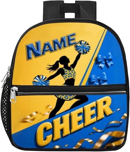 Mochila transparente personalizada para niñas, mochila escolar de porristas de 12 x 6 x 12 pulgadas para mujeres, niños, adolescentes