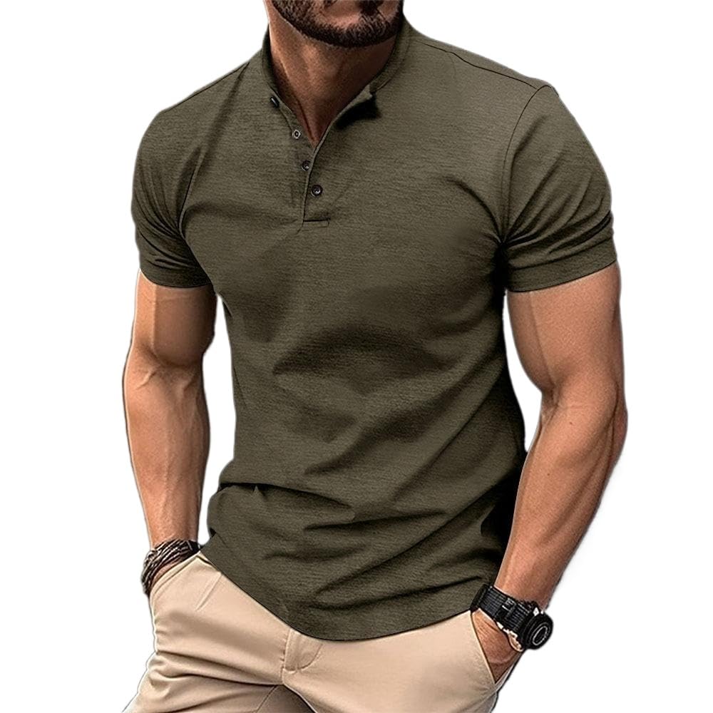 Jueshanzj Camisa polo masculina slim fit abotoada gola Henley casual esportiva em promoção! Veja a oferta e mais achadinhos de Camisetas 5 Hoje é o melhor dia para comprar Jueshanzj Camisa polo masculina slim fit abotoada gola Henley casual esportiva com aquele preço maroto! Promoção! Aproveite a oferta! 5