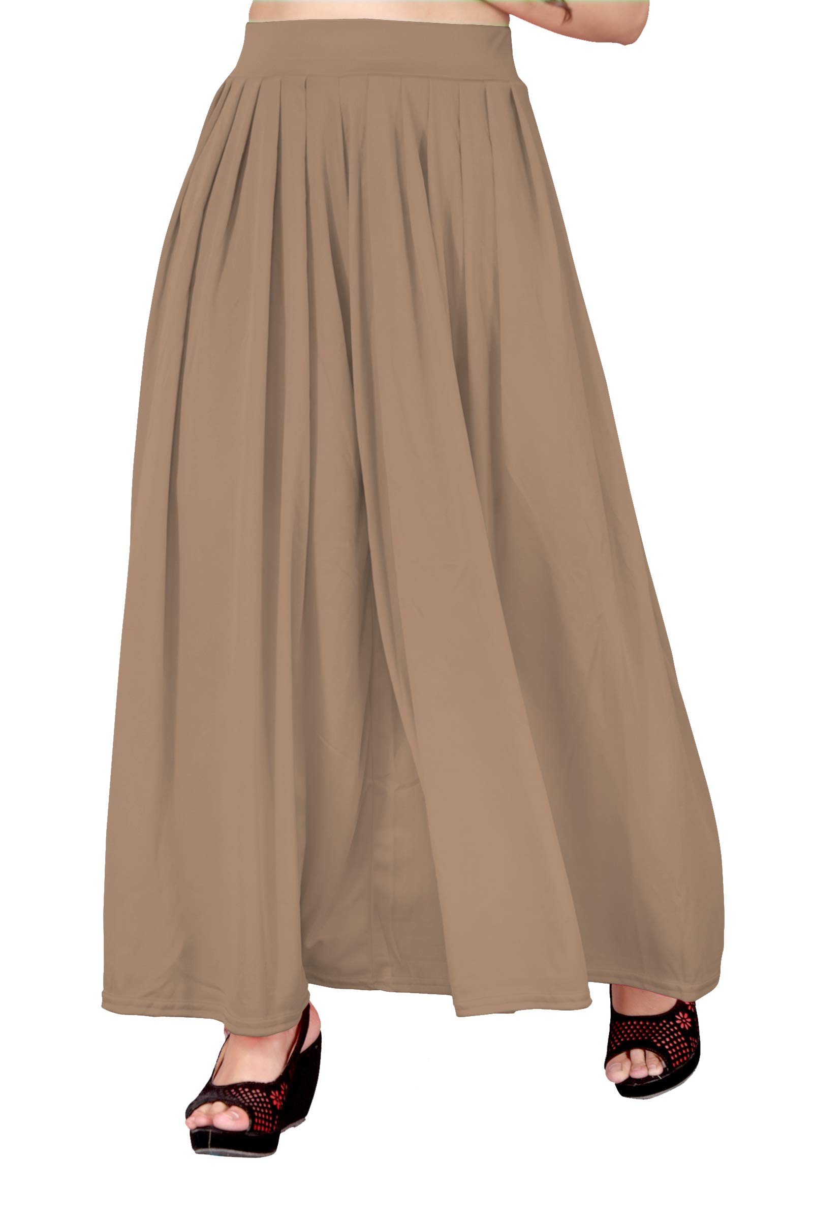 Aj FashionWomen's Loose Fit Palazzo (Cotton, Dark Skin)