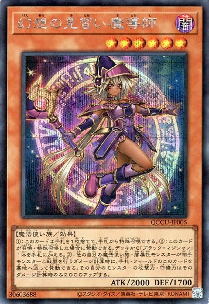 【遊戯王】幻想の見習い魔女　PSA10 Amazon.co.jp: 遊戯王カード 幻想の見習い魔導師(シークレット