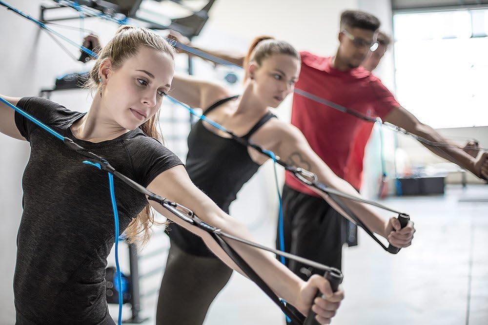 aeroSling Elite Plus Sling Trainer With Pulley | Includes Door Anchor, Online DVD, Poster | Best Full-Body Workout | Fitness Equipment Made in Germany, Set APE