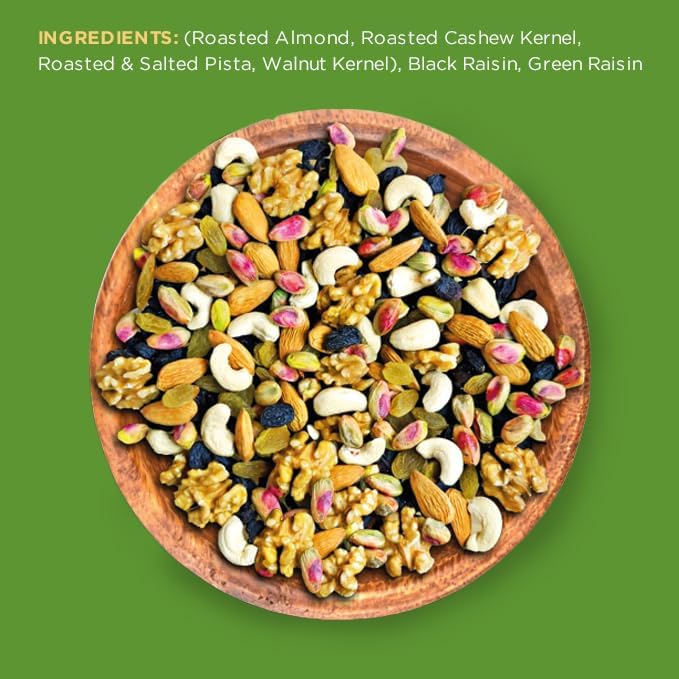 Image of Open Secret Premium Dry Fruit Mix | 1Kg | 6 Superfood in 1 Mix | Dry Fruits Mixed pack, Mixed Dry Fruits, Mix Dry Fruits Contains Walnut, Cashew, Almond, Pista, Green & Black Raisins (Pack of 3)