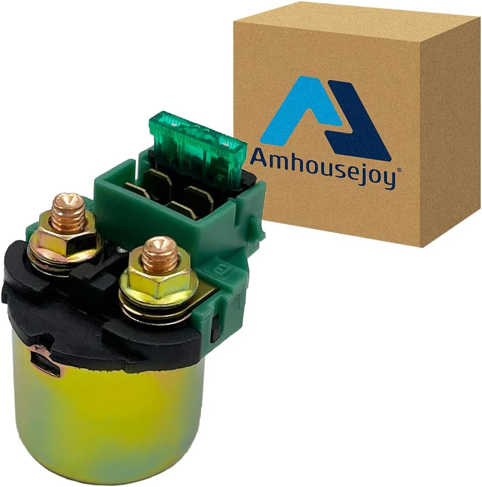 Amhousejoy Starter Solenoid Relay Fit for Kawasaki EX500 Ninja 500 500R 1987-2009 Motorcycle