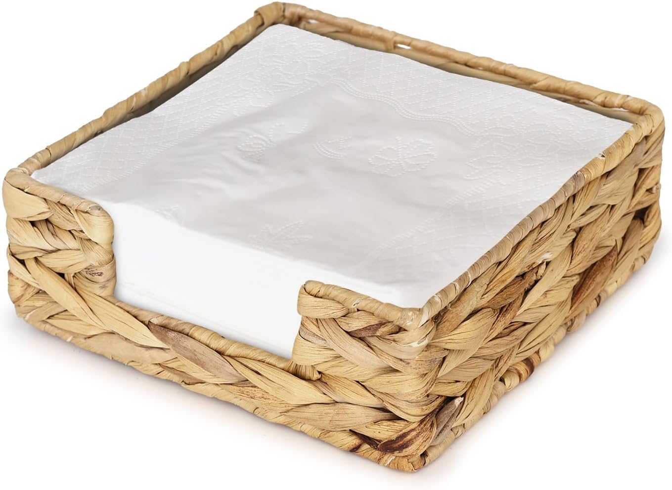 Amazon.com: Water Hyacinth Napkin Holder for Bathroom - Huaodor Napkin ...