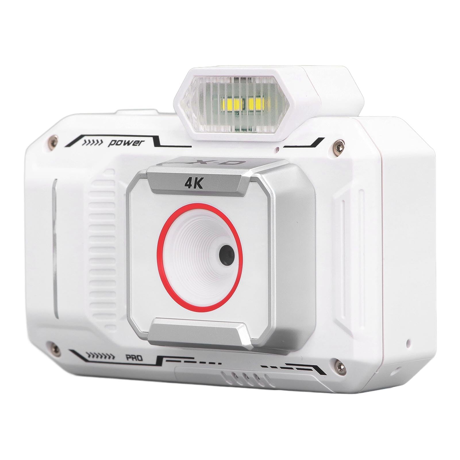 Aparat Cyfrowy, System Przeciwwstrząsowy, Wiele Filtrów, Przenośny Aparat Cyfrowy, 18-krotny Zoom Cyfrowy, Automatyczne Ustawianie Ostrości do Nagrywania życia (WHITE)