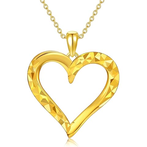 14K Solid Gold Heart/Double hearts/Crystal/Celtic Knot/Y Lariat/Diamond Dainty Hear...