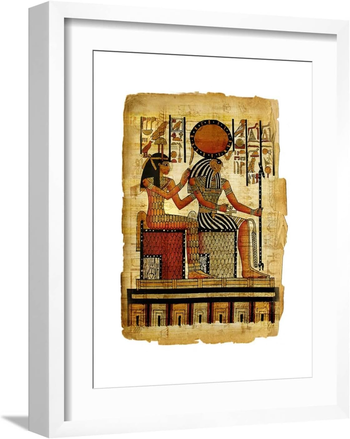 ART.COM Wall Art Print Ancient Egyptian Parchment by Maugli-l, 12" x 16"