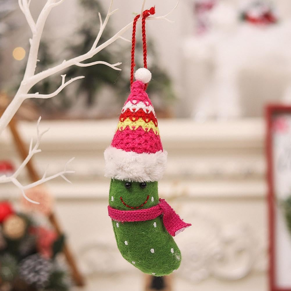 Green Christmas Pickle Tree Ornament Cucumber Pendant Pickle