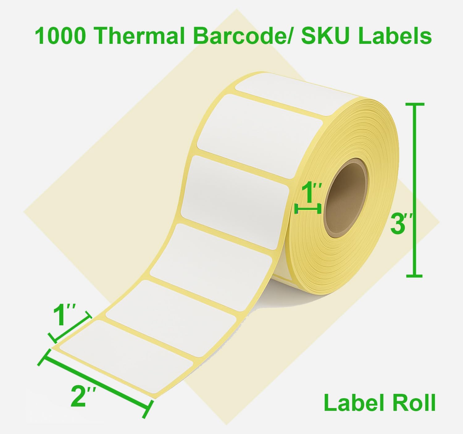 BrightMark - 2"x1" Thermal Barcode Labels – 1000 Labels/Roll | Smudge-Free, for Inventory, Shipping, Retail – Works with Rollo, Zebra, Jiose, MUNBYN, Brother (Not Compatible with Dymo Printers) - Image 2