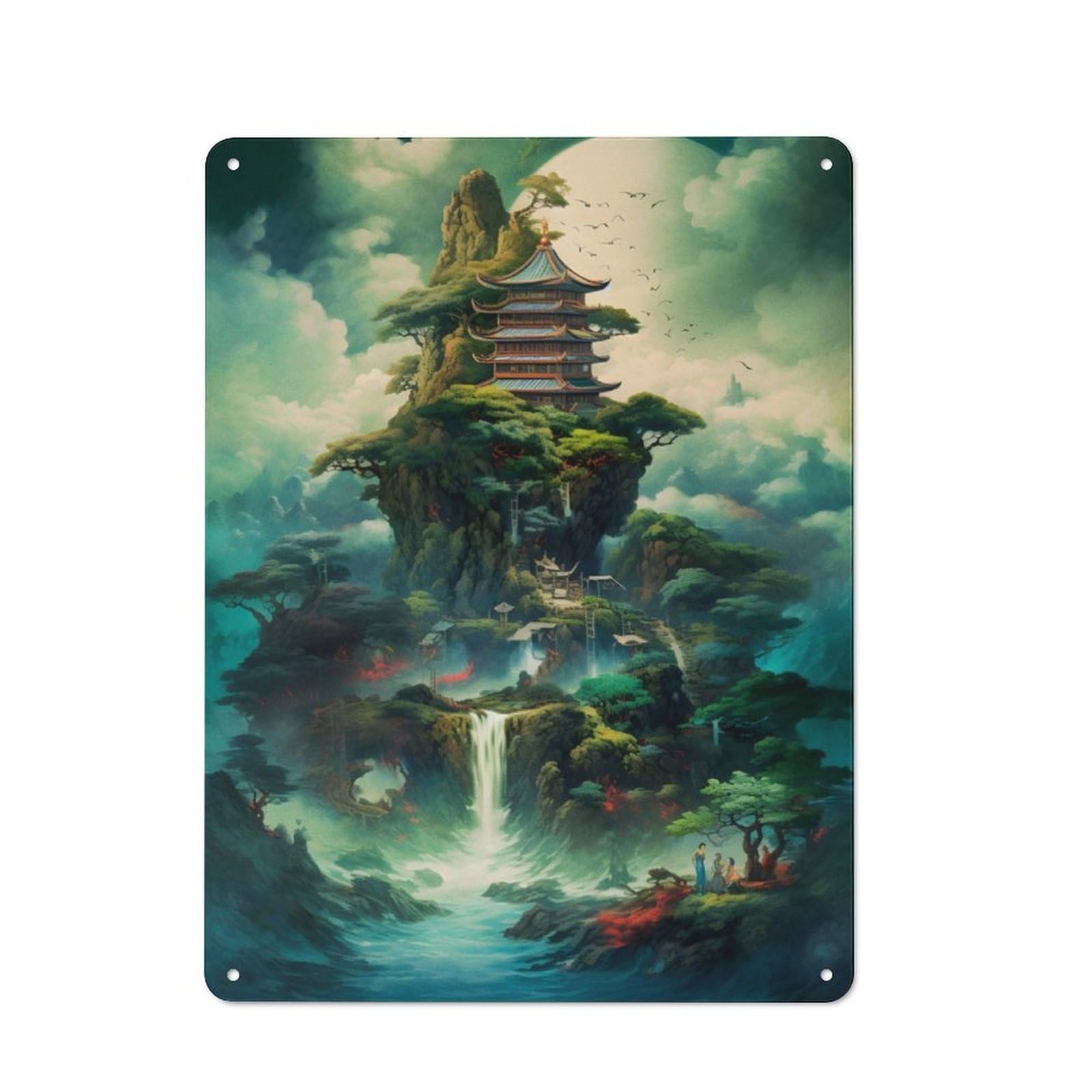 Junmoney Japan Fantasy 013 Rustic Metal Sign 40X30cm Featuring For Living Room Wall, For Vintage Wall Decor Fans, For Metal Sign Collectors