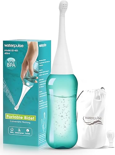 Miniatura 1 de Peri Bottle para cuidado posparto para recuperación y limpieza perineal, botella Peri de 13.5 fl oz, verde para higiene personal
