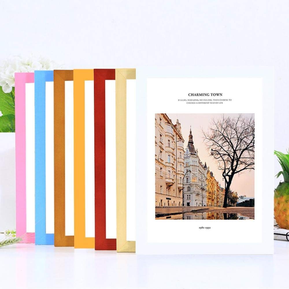 Bilderrahmen Fotorahmen Bildergalerie Massivholz Hängende Wand Schwarz 8K Wand 26,6 × 38,2 cm