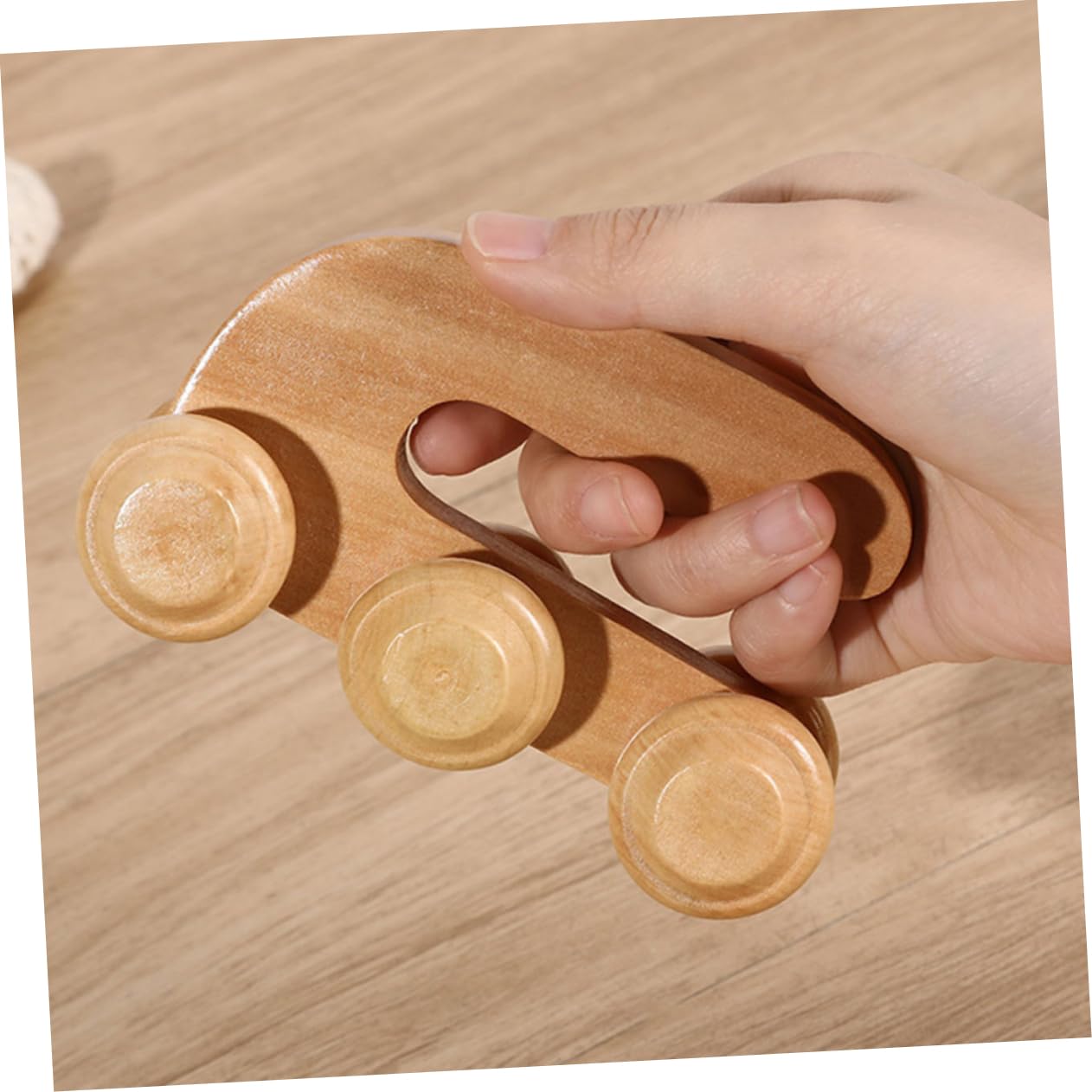 FOMIYES 5 Sätze Massagegerät Für Fußrollen Gewebe Schultermassagegerät Hand Massager Handmassagegeräte Fußmassagegerät Für Den Täglichen Gebrauch Massagerollenwerkzeug Hölzern 2 Stück * 5