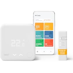 Termostato Inteligente Bomba De Calor tado° Termostato Inteligente Cableado – Kit de Inicio V3+, Control inteligente de calefacción, fácil instalación, diseñado en Alemania, compatible con Amazon Alexa, Siri y Asistente de Google