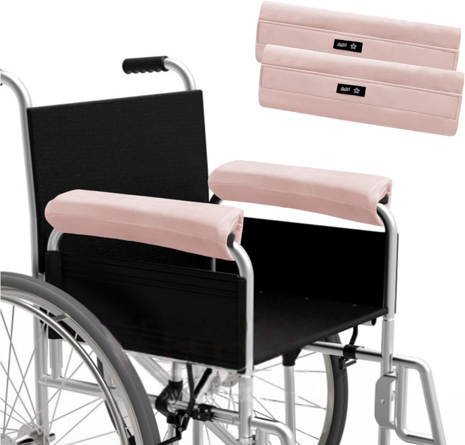 SPRING SEAON Ergonomische Armlehnen Kissen für Stuhl – Weiche Plüsch Armauflagen für Büro- und Gamingstuhl – Komfortable Stuhl Armlehnenpolster gegen Ermüdung