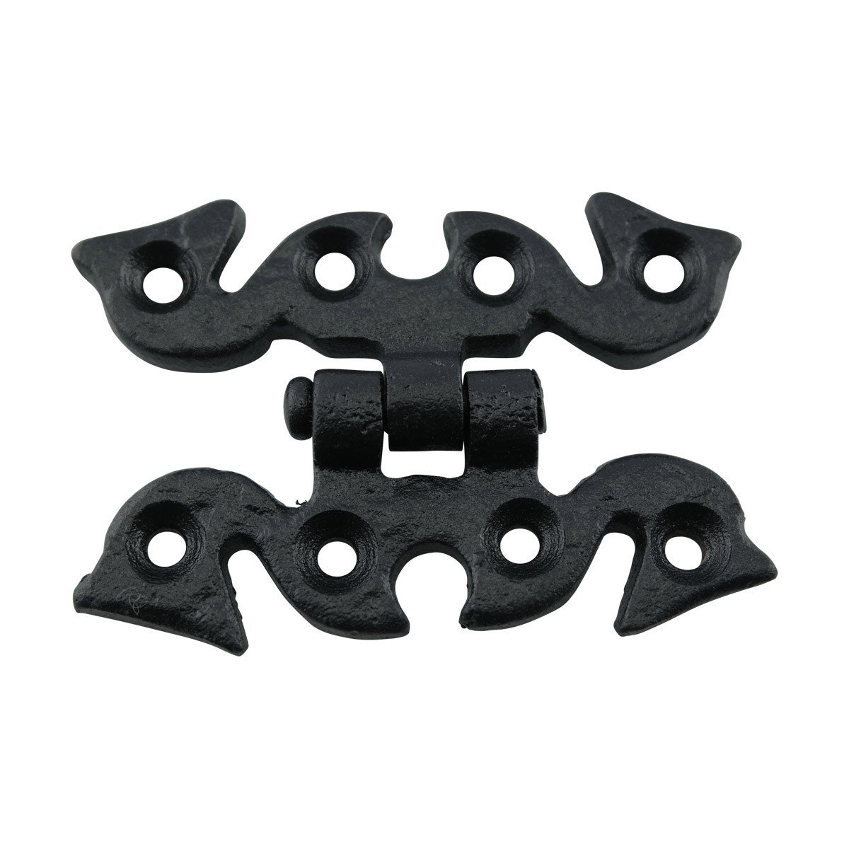 Black Wrought Iron Butterfly Hinges - Antique Decorative Cabinet Door Hinges Pack Of 4