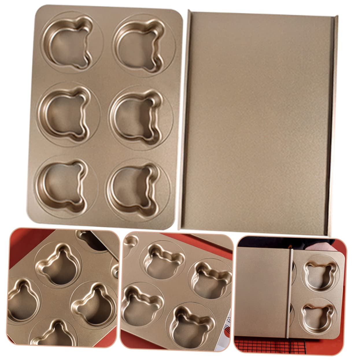 BESTonZON 1ensemble Moule à Gâteau Métallique Ours De Outil De Pâtisserie Pratique pour Cookies Et Gâteaux Compatible avec Four Et - Facile à Nettoyer Utiliser