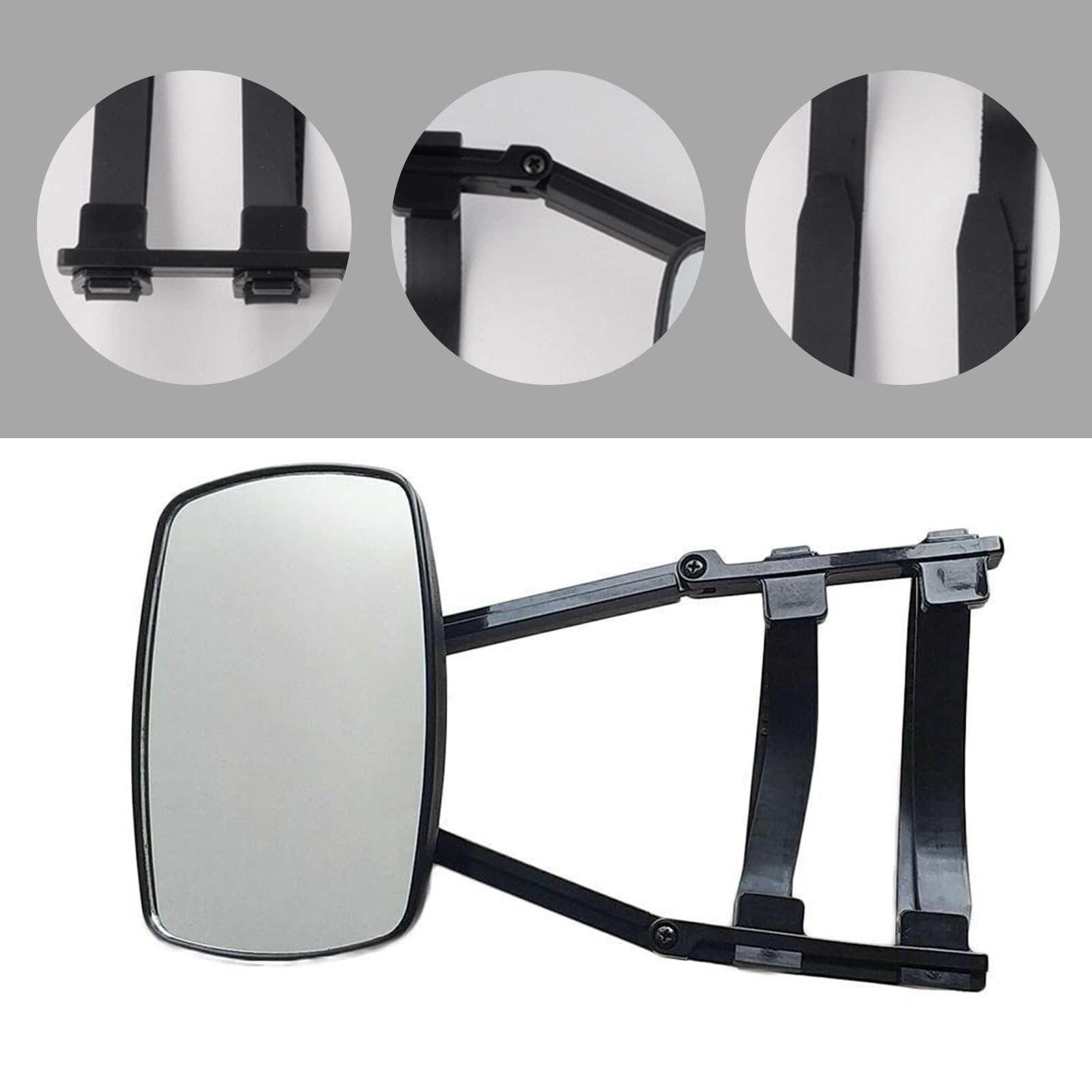 2 espejos retrovisores para caravanas, espejos retrovisores de 360 grados, para la mayoría de los coches, camiones, SUV, caravanas, remolques