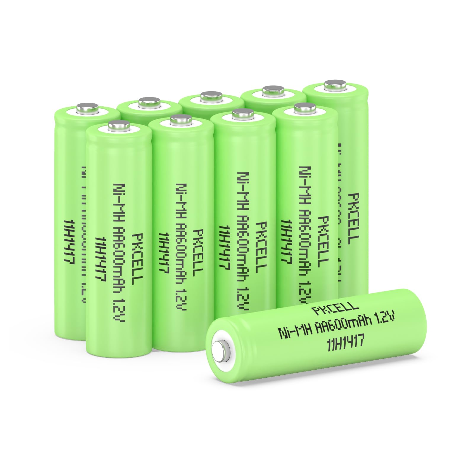 PKCELL 単3形10個 充電式ニッケル水素電池 ソーラー充電池