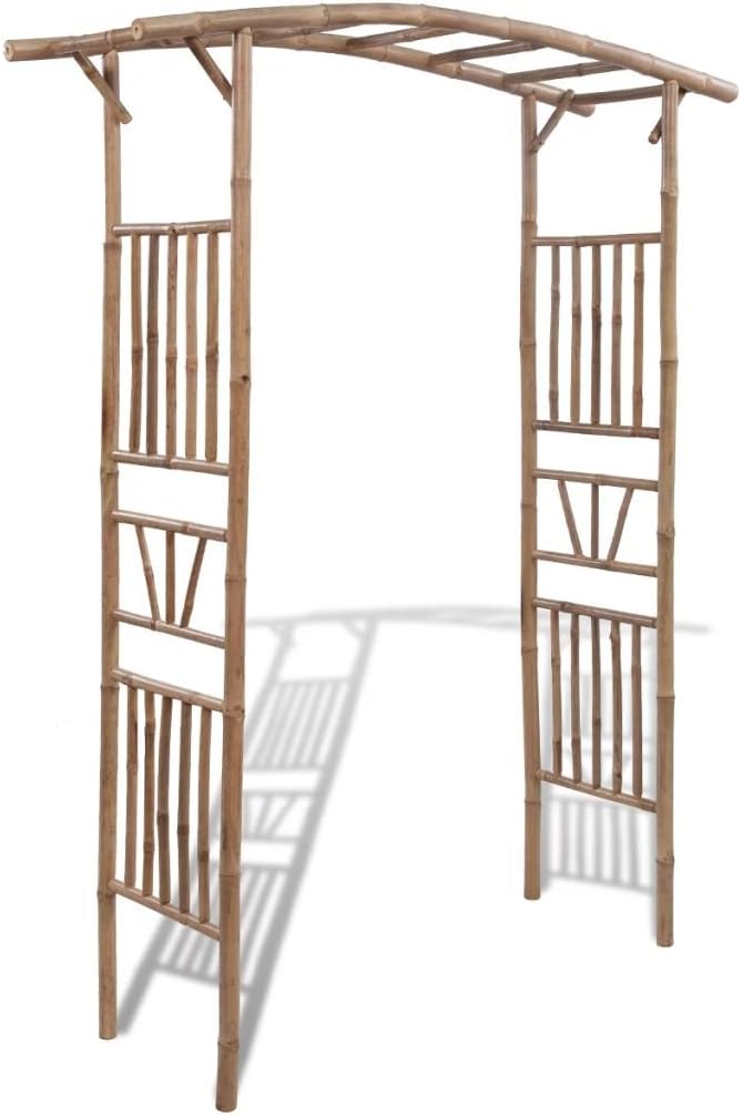 Vislone Bambus Rankbogen Pergola mit Bogen Gartenpergola Rosenbogen